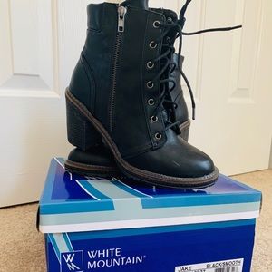 White Mountain Jake Heeled Combat Boot